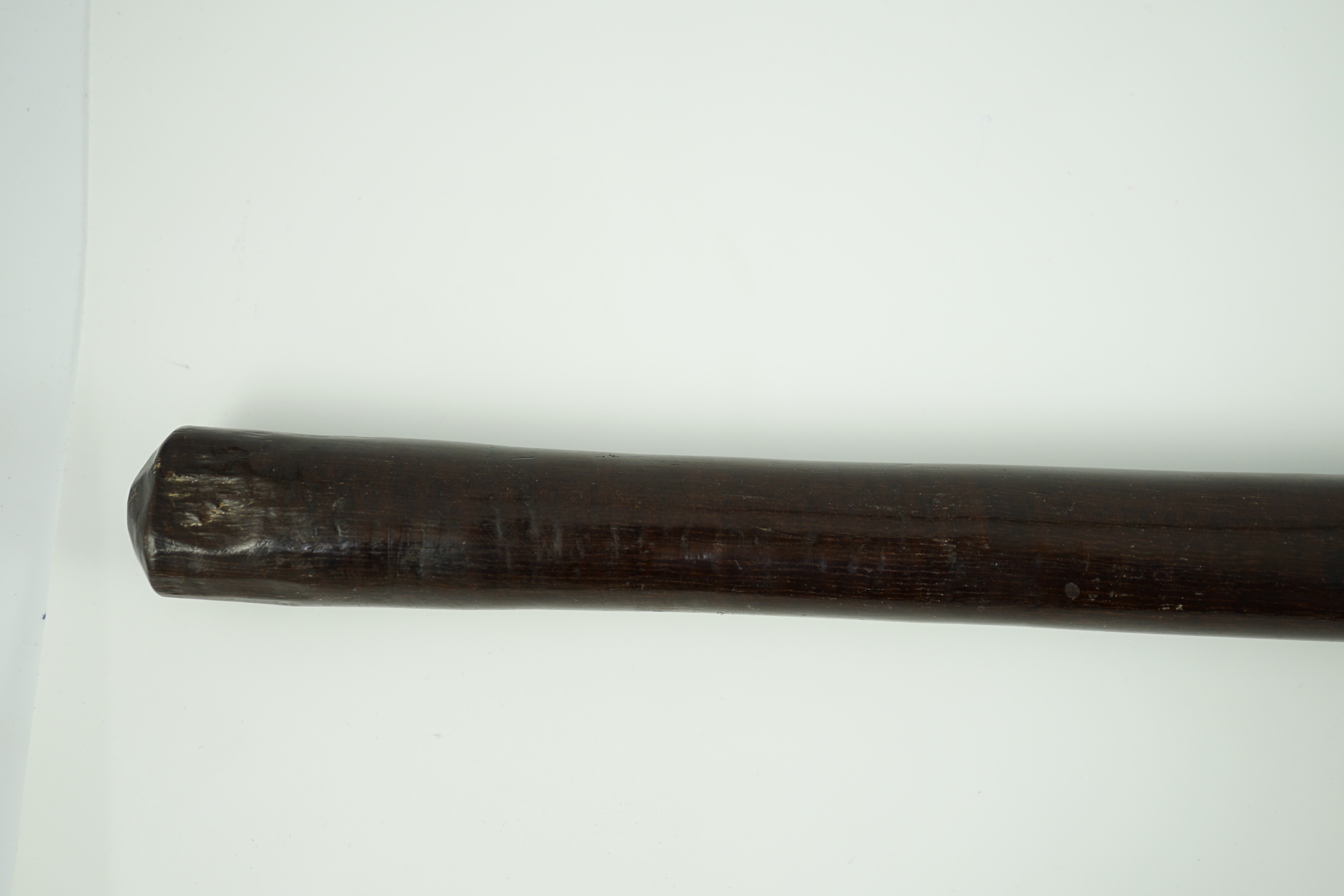 A Fijian curved hardwood dancing club, 62cm long